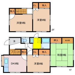 大村大月貸家の物件間取画像